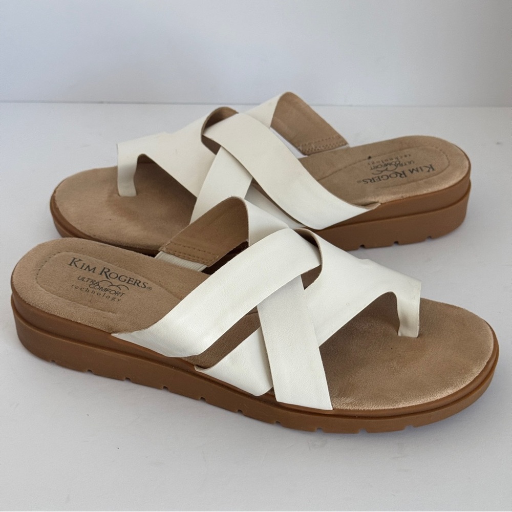 Kim Rogers Ultra Comfort Technology Slide Sandals Size 11M